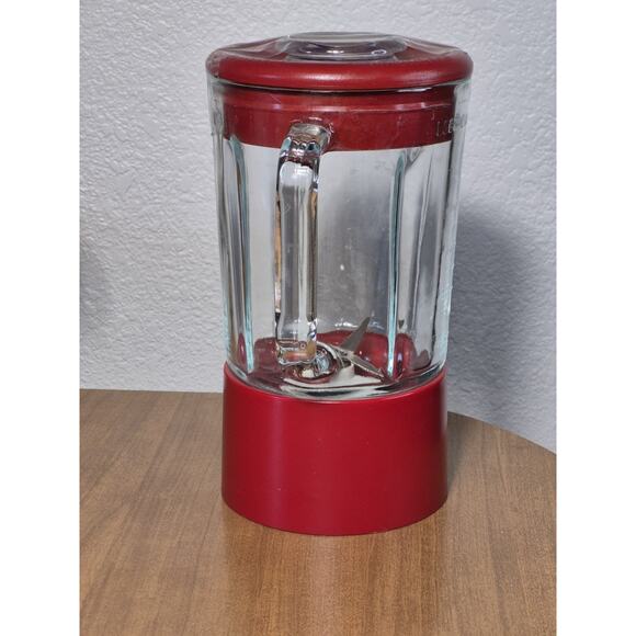 Genuine KitchenAid Blender KSB5 40oz/5 Cup Red Glass Replacement Pitcher - Picture 5 of 10
